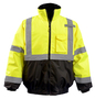 OccuNomix Small Hi-Viz Yellow And Black Polyester Oxford Jacket/Coat