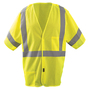 OccuNomix Medium - Large/Medium/Large Hi-Viz Yellow Polyester/Mesh Vest