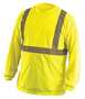 OccuNomix 3X Hi-Viz Yellow Polyester Birdseye Long Sleeve T-Shirt