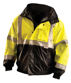 OccuNomix Large Hi-Viz Yellow Polyester Oxford Jacket/Coat