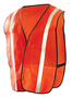 OccuNomix XL Hi-Viz Orange OccuLux® Economy Value™ Lightweight Polyester Vest With Front Hook And Loop Closure