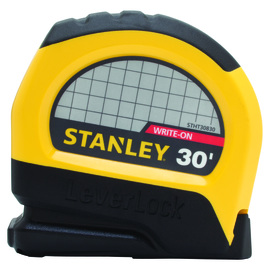 Stanley® 1" X 30' Black And Hi-Viz Yellow Tape Measure With Belt Clip