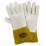 Protective Industrial Products Medium 11 3/4" Gold Top Grain Cowhide Unlined Welders Gloves