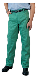 Tillman® 30" X 30" Green Indura® Cotton Whipcord Flame Resistant Pants With Zipper Front Closure