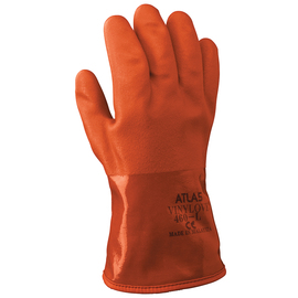 SHOWA® Size 10 Orange ATLAS® Acrylic/Cotton/Insulated Lined PVC Chemical Resistant Gloves