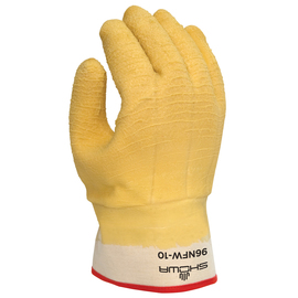 SHOWA® Size 10 Yellow  Natural Rubber Foam Insulation/Cotton Lined Cold Weather Gloves