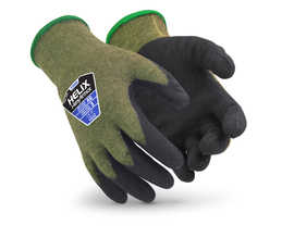 HexArmor® X-Large Helix 13 Gauge Aramid And Steel And Nitrile Cut Resistant Gloves With Nitrile Coated Palm And Fingertips