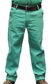 Stanco Safety Products™ 44" X 32" Green Cotton Flame Resistant Pants With Zipper Closure