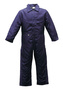 Stanco Safety Products™ Large Short Blue Indura® Flame Resistant Coveralls With Front Zipper Closure