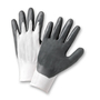 Protective Industrial Products X-Large G-Tek® 13 Gauge Gray Nitrile Palm And Finger Coated Work Gloves With White Polyester Liner And Knit Wrist