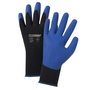 Protective Industrial Products X-Small G-Tek® PosiGrip® 15 Gauge Blue PVC Palm And Finger Coated Work Gloves With Black Nylon Liner And Knit Wrist