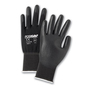 Protective Industrial Products X-Large G-Tek® PosiGrip® 13 Gauge Black Polyurethane Palm And Finger Coated Work Gloves With Black Nylon Liner And Knit Wrist