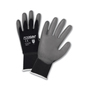 Protective Industrial Products Small G-Tek® PosiGrip® 15 Gauge Gray Polyurethane Palm And Finger Coated Work Gloves With Black Nylon Liner And Knit Wrist