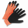 Protective Industrial Products Large G-Tek® PosiGrip® 10 Gauge Black Latex Palm And Finger Coated Work Gloves With Hi-Viz Yellow Polyester Liner And Knit Wrist