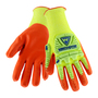 Protective Industrial Products Large G-Tek® PolyKor® 13 Gauge Orange Nitrile Palm And Finger Coated Work Gloves With Hi-Viz Yellow PolyKor Liner And Knit Wrist
