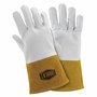 Protective Industrial Products Medium 11 3/4" Gold Top Grain Kidskin Unlined Welders Gloves