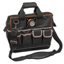 Klein Tools Tradesman Pro 15 1/4" X 8" X 14" Black/Orange Ballistic Weave 31-Pocket Tool Bag