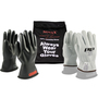 Protective Industrial Products Size 7 Black NOVAX® Rubber/Goatskin Class 0 Linesmens Gloves