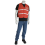 Protective Industrial Products 2X - 3X Red PIP® Polyester Vest