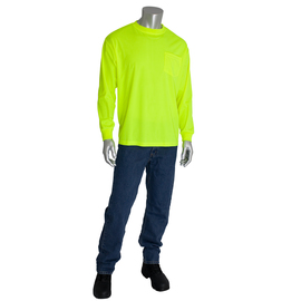 Protective Industrial Products Medium Hi-Viz Yellow/Hi-Viz Orange PIP® Polyester Shirt