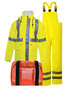 National Safety Apparel Small Hi-Viz Yellow 30" Arc H2O™ Cotton And Polyurethane Suit