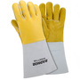 RADNOR™ Small 14" Gold Premium Leather/Elkskin Foam Lined Hot/Heavy Material Handling Welders Gloves
