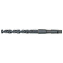 Drillco Series 1400 1 5/16" X 14 1/4" Black Oxide HSS Twist Drill Bit With NO 4 Morse Taper Shank And 8 5/8" Spiral Flute