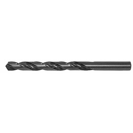 Drillco Series 200 17/64" X 4 1/8" Black Oxide HSS General Purpose Jobber Length Drill Bit With Straight Shank And 2 7/8" Spiral Flute