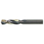 Drillco Nitro Series 300N 1/16" X 1 5/8" Black And Gold Oxide HSS Screw Machine Length Stub Drill Bit With Straight Shank And 1 5/8" Spiral Flute