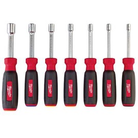 Milwaukee® 9" L Black/Red HollowCore™ Nut Driver Set