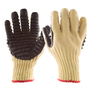 IMPACTO®  Medium Tan BLACKMAXX Nylon And Cellular Chloroprene Anti-Vibration Gloves Full Finger With Slip-on Cuff