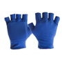 IMPACTO®  Large Blue  Cotton And Polyester Anti-Impact Glove Liner Half Finger With Slip-on Cuff