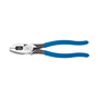 Klein Tools Model 2000 9 3/8" Tool Steel Cross-Hatched Knurled Side Cutting Plier