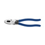 Klein Tools 9 3/8" Tool Steel Cross-Hatched Knurled Side Cutting Plier