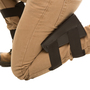 IMPACTO®  Black Polyurethane Foam/Elastic Straps Knee Saver With Polyurethane Foam Padding