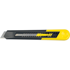 Stanley® 9 mm Black/Yellow Plastic Quick-Point™ Snap Off Knife
