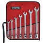 Stanley® 3/8" - 3/4" Satin Finished Alloy Steel Proto® 7 Piece 12 Point Anti-Slip Design Combination Wrench Set With Vinyl Pouch