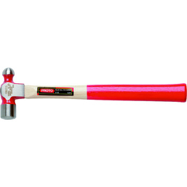 Stanley® 8 Ounce 1" X 12" Drop Forged Steel Proto® Ball Peen Hammer With Red Lacquer Hardwood Handle