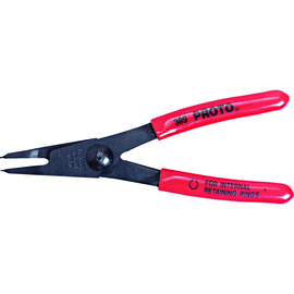 Stanley® .025" X 5 3/8" Forged Alloy Steel Proto® Internal Retaining Ring Plier With Cushioned Grip Handle