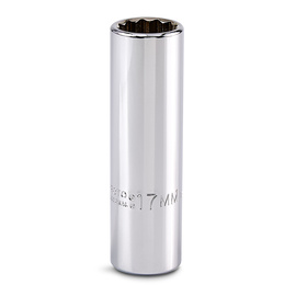 Stanley® 3/8" X 1/2" Forged Alloy Steel Proto® Torqueplus™ 12 Point Deep Fully Polished Socket