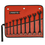 Stanley® Black Chrome Proto® 9 Piece 12 Point Fractional Non-Reversible Combination Wrench Set