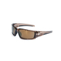 Honeywell Uvex Hypershock® Brown Safety Glasses With Yellow Anti-Scratch/Mirror/Hard Coat Lens
