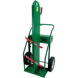Anthony Welded Products 2 Cylinder Cart With 16" X 4" Solid Rubber Wheels And Continuous Handle