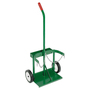 Anthony Welded Products 2 Cylinder Cart With 7" X 1 1/2" Solid Rubber Wheels And Single Handle