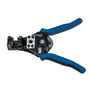 Klein Tools 6 19/32" Blue/Black Cast Alloy Chassis Wire Stripper/Cutter With Heavy-Duty Ecoat Finish