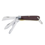 Klein Tools 6 1/2" Silver/Brown Carbon Steel Pocket Knife