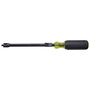 Klein Tools 11 1/4" Black/Yellow Steel Screwdriver With Rubber Handle