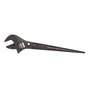 Klein Tools 10" Black Alloy Steel Adjustable Spud Wrench