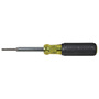 Klein Tools 9 7/64" Silver/Yellow/Black Steel Screwdriver With Rubber Handle