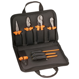 Klein Tools 2 1/2" X 11" X 15 1/2" Orange Steel Insulated Tool Kit With High-Dielectric Plastic Handle